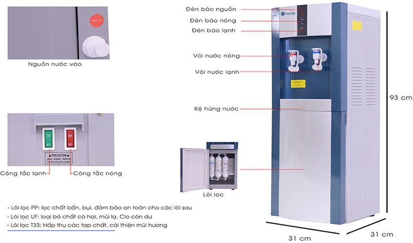 Cây nước nóng lạnh Kachi LN06 - Hàng chính hãng