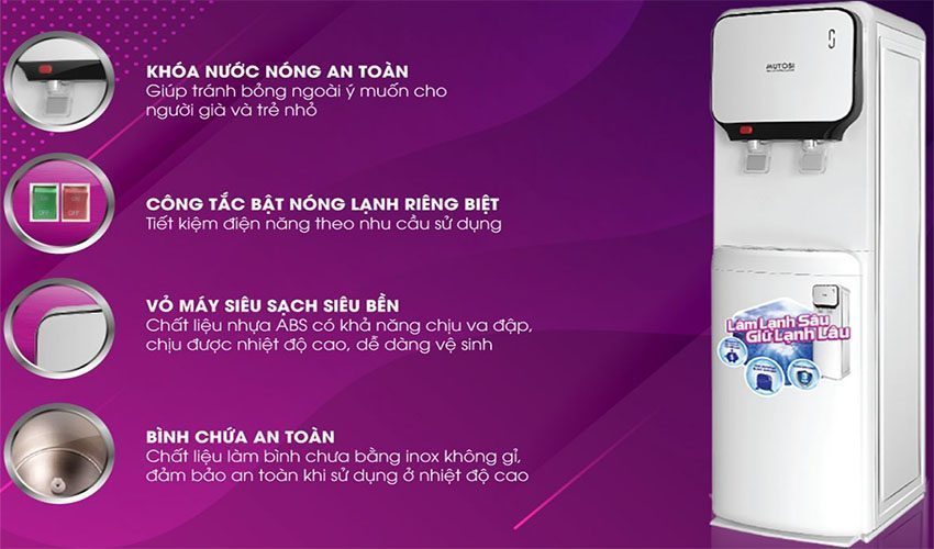 Cây nước nóng lạnh Mutosi MD-250 - Hàng chính hãng