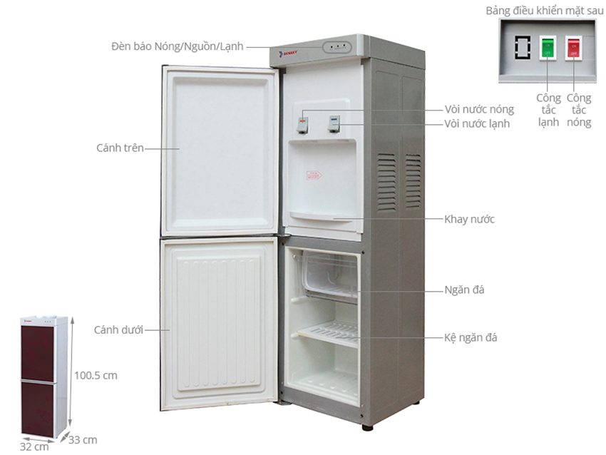 Chi tiết của cây nước nóng lạnh Sanaky VH-309HP1