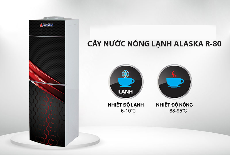 Cây nước nóng lạnh Alaska R80 NEW - Hàng chính hãng