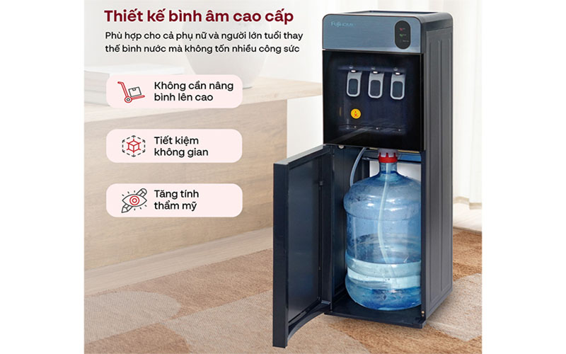 Cây nước nóng lạnh bình âm Fujihome WD210UE - Hàng chính hãng