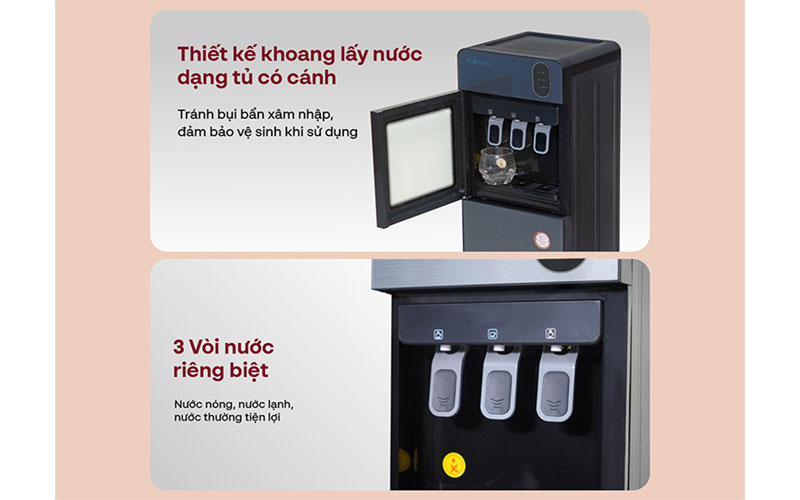 Cây nước nóng lạnh bình âm Fujihome WD210UE - Hàng chính hãng