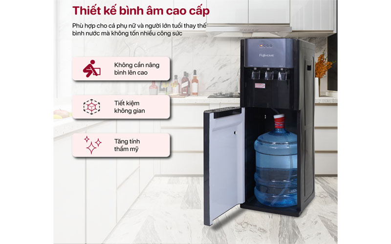 Cây nước nóng lạnh bình âm Fujihome WD211UE - Hàng chính hãng