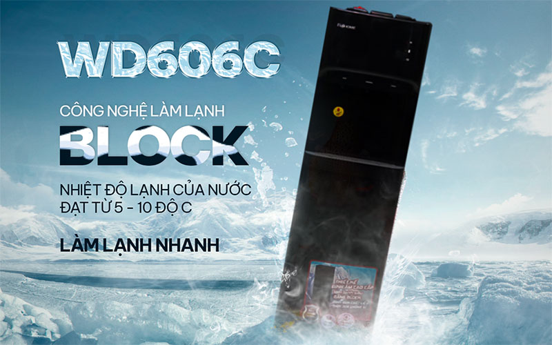 Công nghệ làm lạnh của Cây nước nóng lạnh bình âm Fujihome WD606C