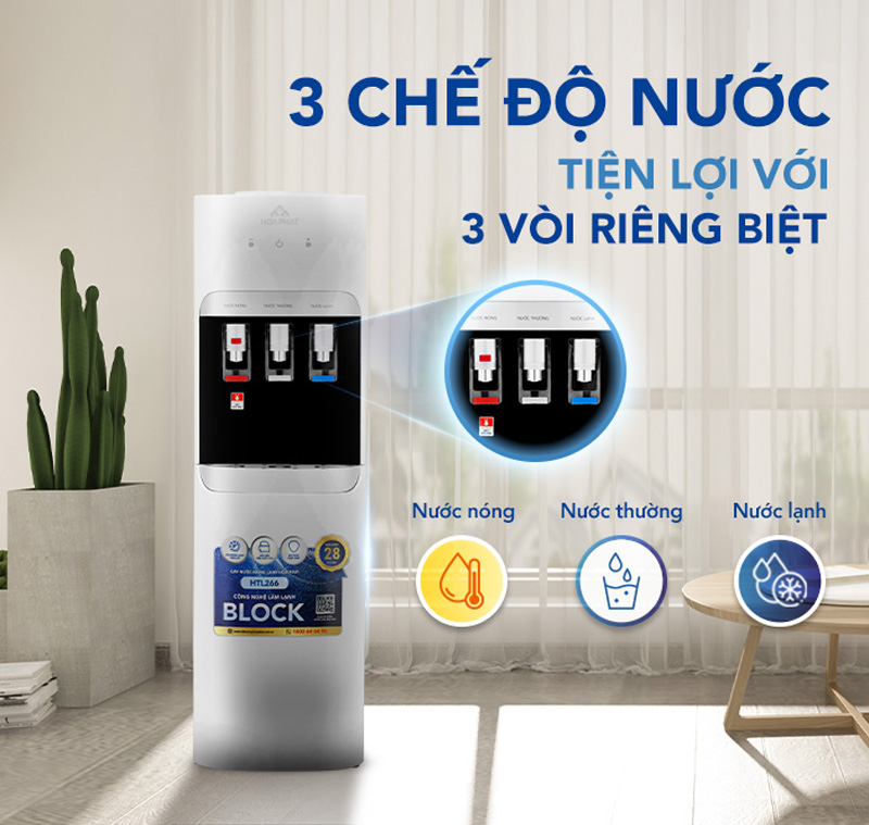 Có 3 chế độ nước nên rất tiện lợi, đáp ứng nhu cầu sử dụng cho mọi người