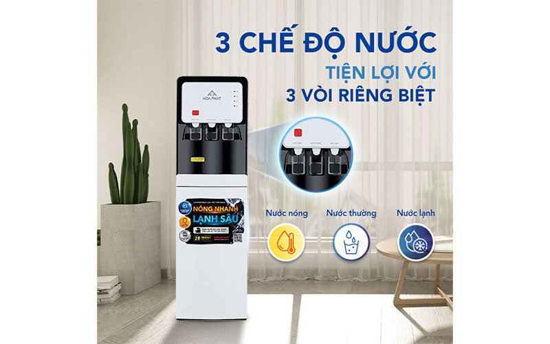 Cây nước nóng lạnh hút bình Hòa Phát HHC363 - Hàng chính hãng
