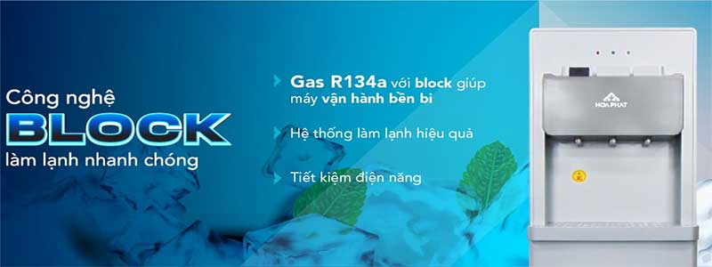 Cây nước nóng lạnh hút bình Hòa Phát HWP-B1CJ - Hàng chính hãng