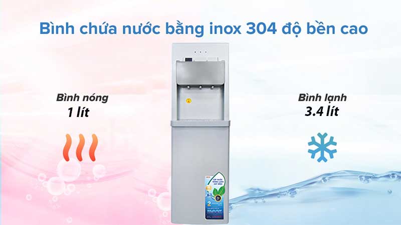 Cây nước nóng lạnh hút bình Hòa Phát HWP-B1CJ - Hàng chính hãng
