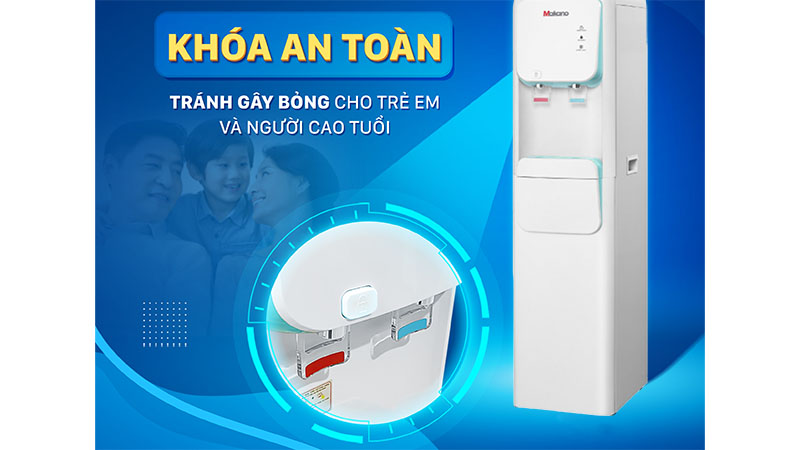 Khóa an toàn vòi nóng của Cây nước nóng lạnh hút bình Makano DVD-000005