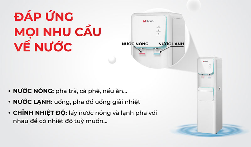 Cây nước nóng lạnh hút bình Makano DVD-000006 - Hàng chính hãng