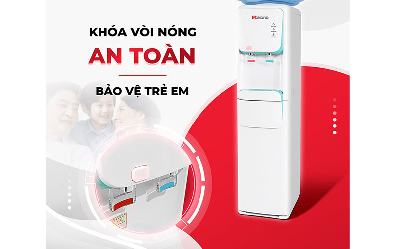 Cây nước nóng lạnh hút bình Makano DVD-000006 - Hàng chính hãng