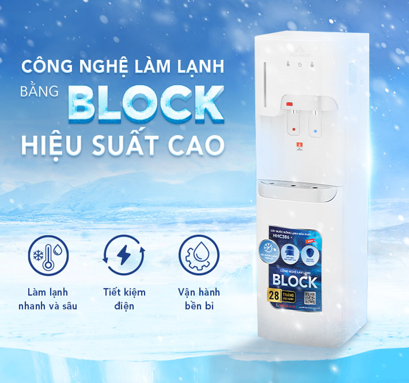 Cây nước nóng lạnh hút bình Hòa Phát HHC386 - Hàng chính hãng