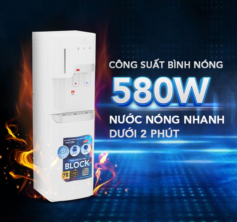 Cây nước nóng lạnh hút bình Hòa Phát HHC386 - Hàng chính hãng