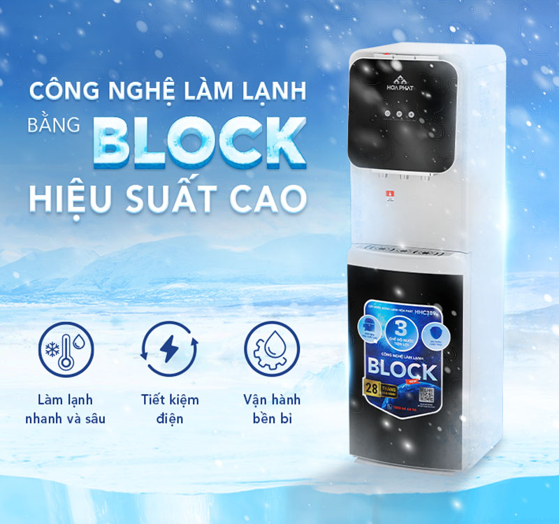 Cây nước nóng lạnh hút bình Hòa Phát HHC389 - Hàng chính hãng