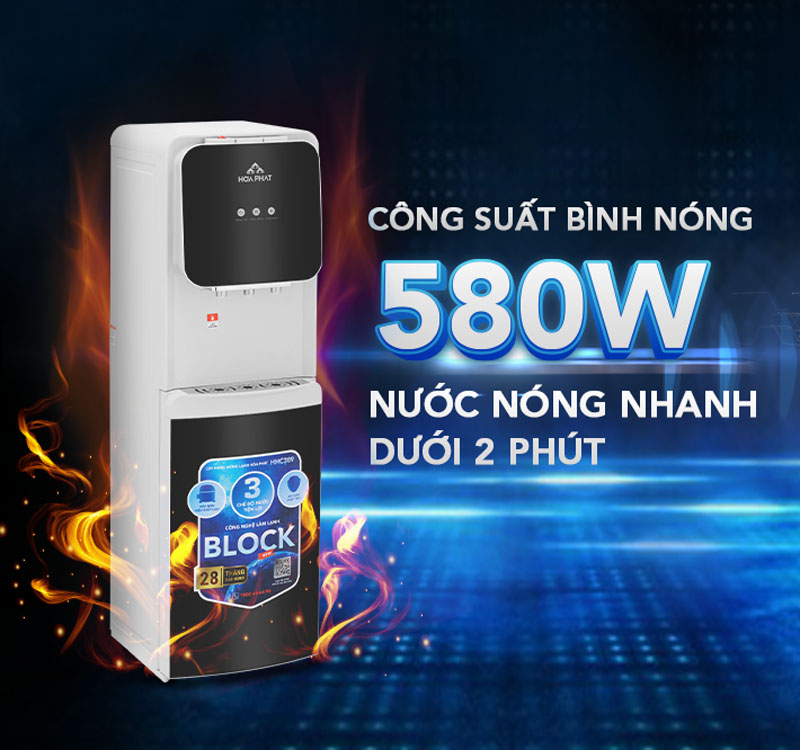 Cây nước nóng lạnh hút bình Hòa Phát HHC389 - Hàng chính hãng