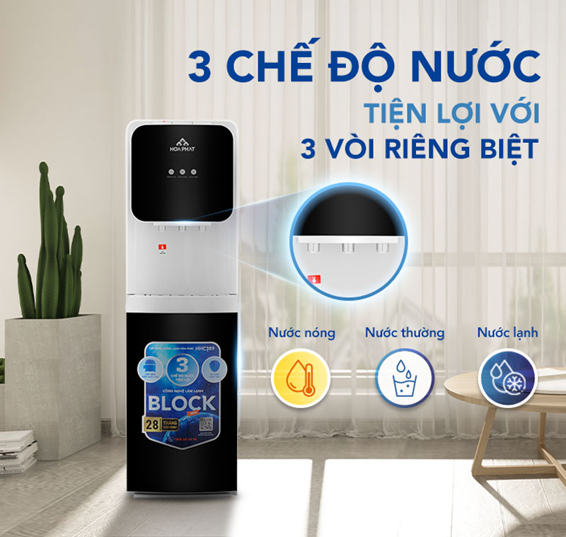 Cây nước nóng lạnh hút bình Hòa Phát HHC389 - Hàng chính hãng