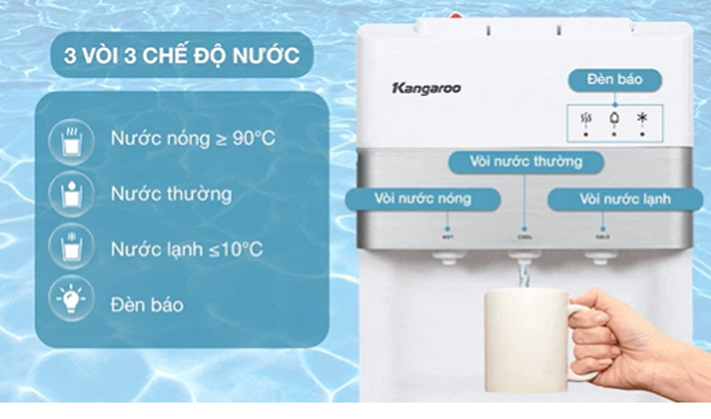 Cây nước nóng lạnh Kangaroo KG56A3 - Hàng chính hãng