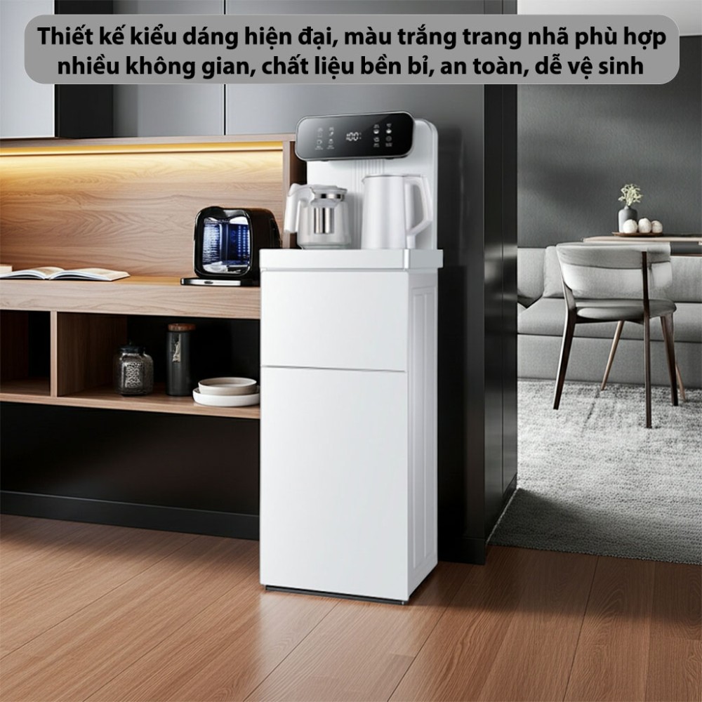 Cây nước nóng lạnh kết hợp bàn pha trà Fujihome TB237N - Hàng chính hãng