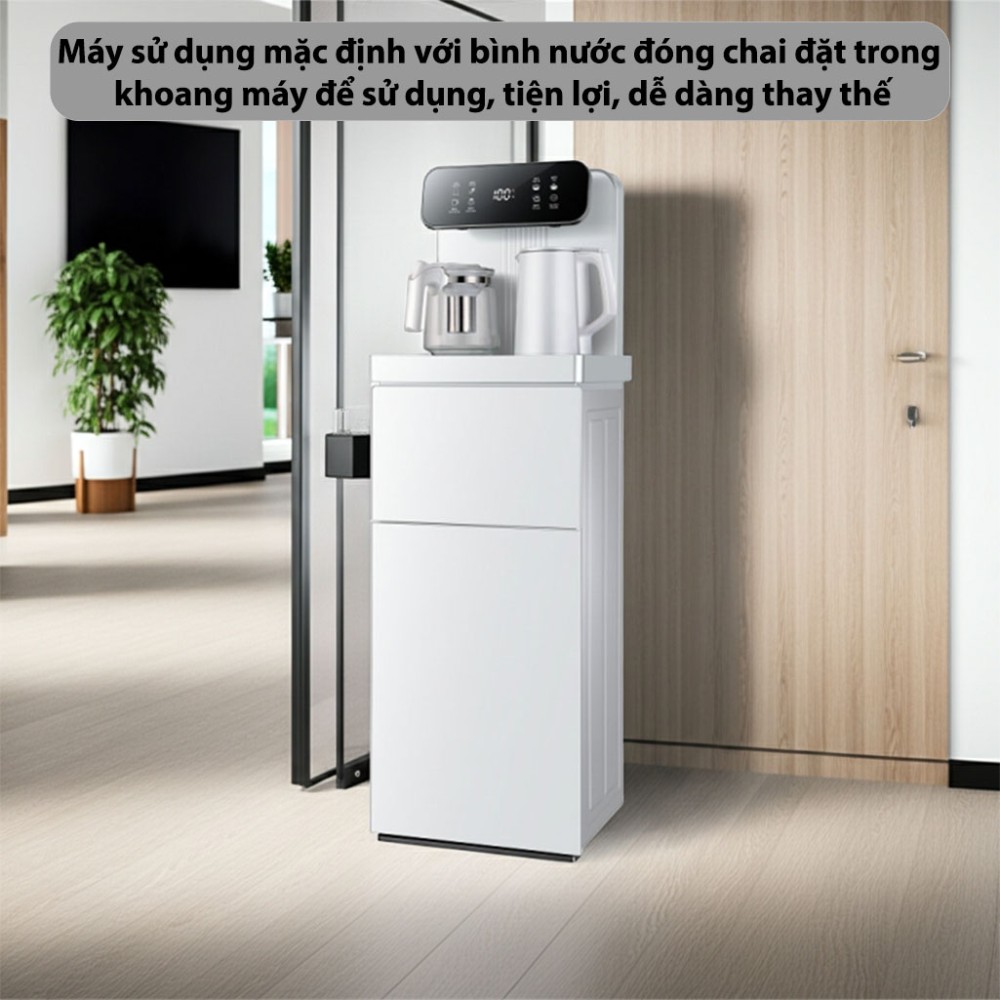 Cây nước nóng lạnh kết hợp bàn pha trà Fujihome TB237N - Hàng chính hãng