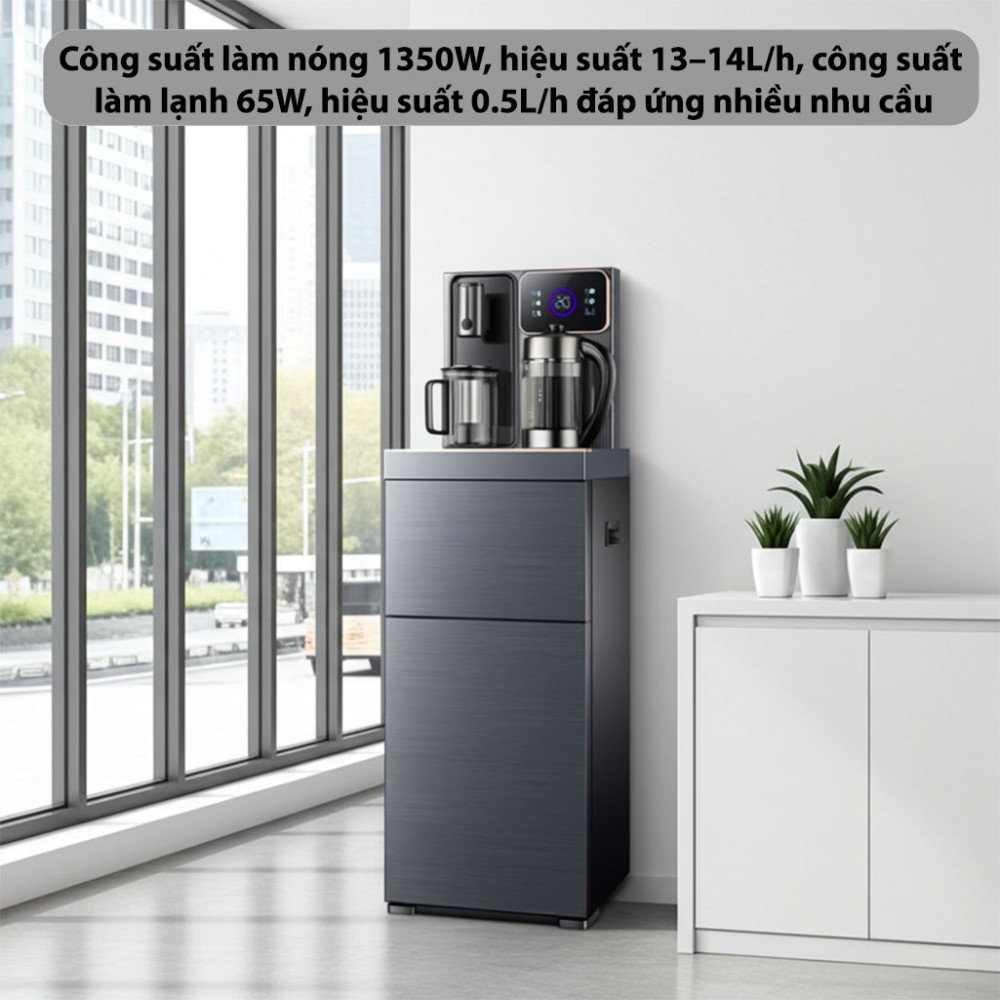 Cây nước nóng lạnh kết hợp bàn pha trà Fujihome TB241N-UV - Hàng chính hãng