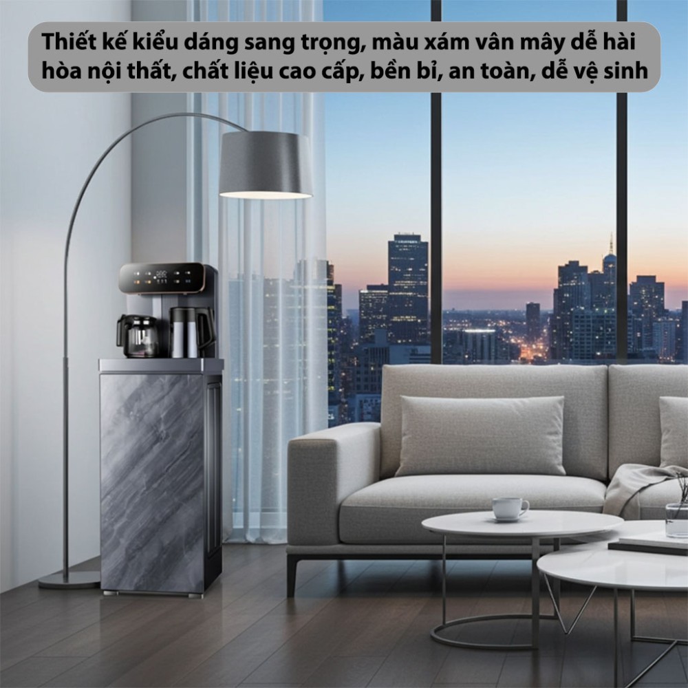 Cây nước nóng lạnh kết hợp bàn pha trà Fujihome TB243AN - Hàng chính hãng