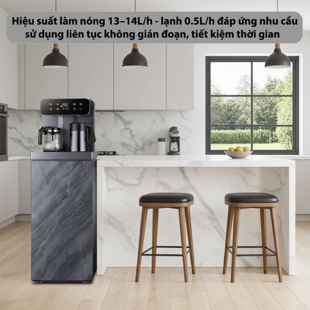 Cây nước nóng lạnh kết hợp bàn pha trà Fujihome TB243AN - Hàng chính hãng