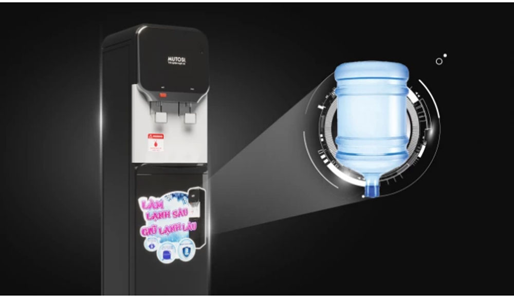 Cây nước nóng lạnh Mutosi MD-200BK - Hàng chính hãng