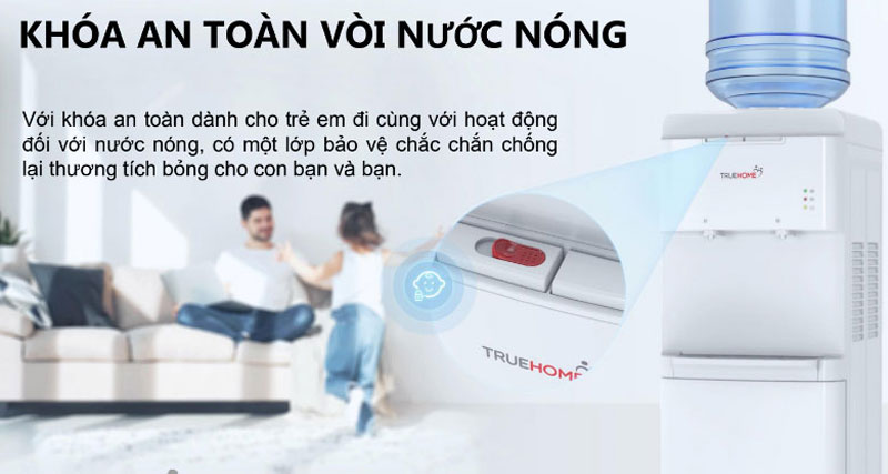 Được trang bị khóa an toàn dành cho trẻ em
