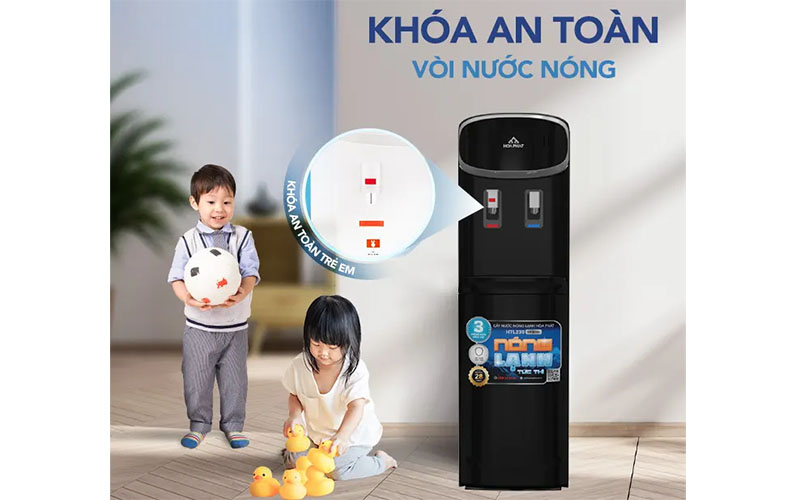 Khóa vòi nóng của Cây nước nóng lạnh úp bình Hòa Phát HTL238