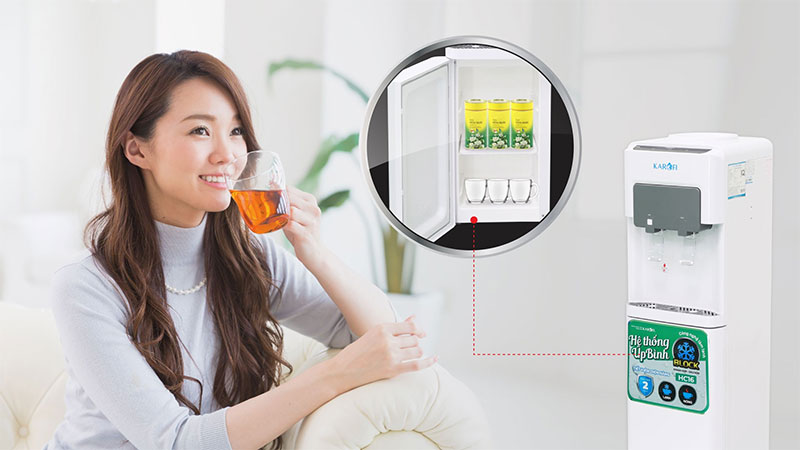 Cây nước nóng lạnh úp bình Karofi HC16 - Hàng chính hãng