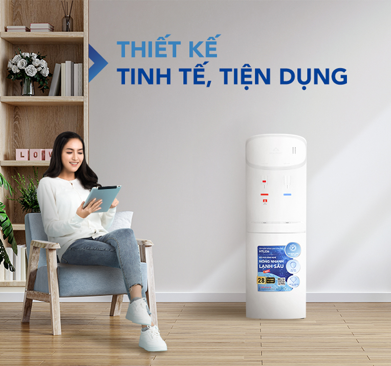 Thiết kế thon gọn thích hợp trang bị cho gia đình hay các văn phòng 
