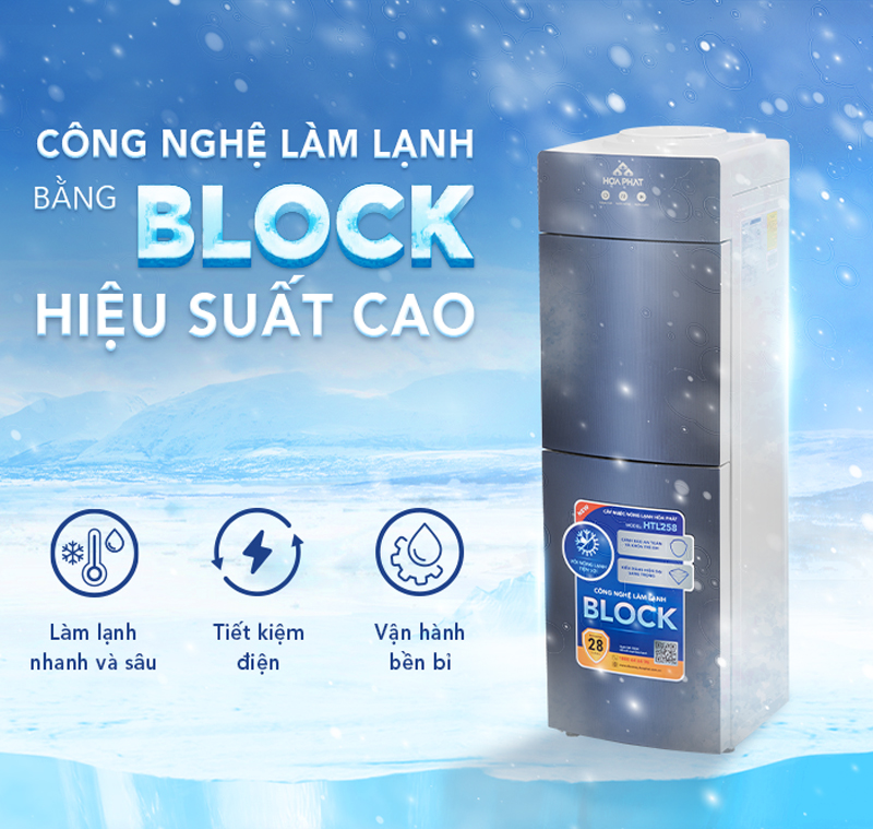 Cây nước nóng lạnh úp bình Hòa Phát HTL258 - Hàng chính hãng