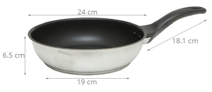 Chảo 3 đáy từ Fivestar CKD24-3DI -24cm - Hàng chính hãng