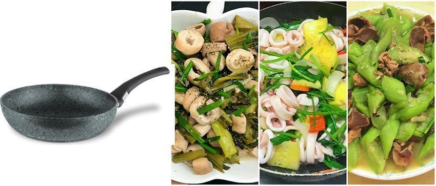 Chảo đá Berndes Wokpan Stone 28cm  - Hàng chính hãng