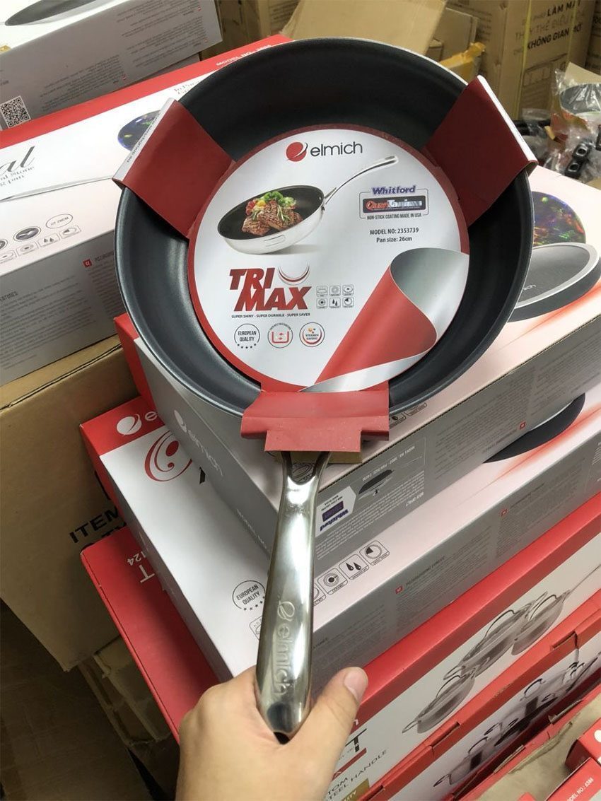 Chảo Inox 2 lớp đáy liền Tri-Max 26cm Elmich 2353739