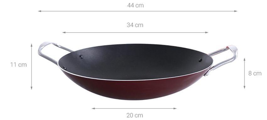 Kích thước của chảo bầu Sunhouse SWP34A