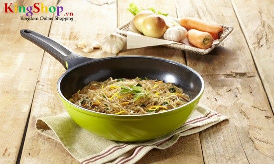 Chảo xào nhôm đúc phủ gốm Ceremic Goldsun ML-CO101(G) - Hàng chính hãng