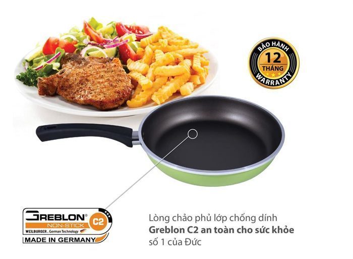 Chảo chống dính Elmich Leda EL-2351152E - 24cm - Hàng chính hãng