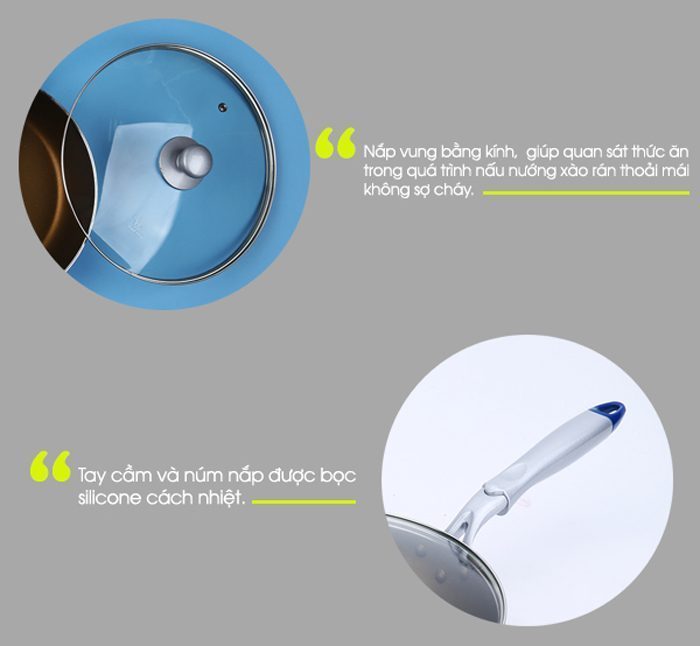 Chảo chống dính Elmich Smartcook ST24 - 24cm - Hàng chính hãng