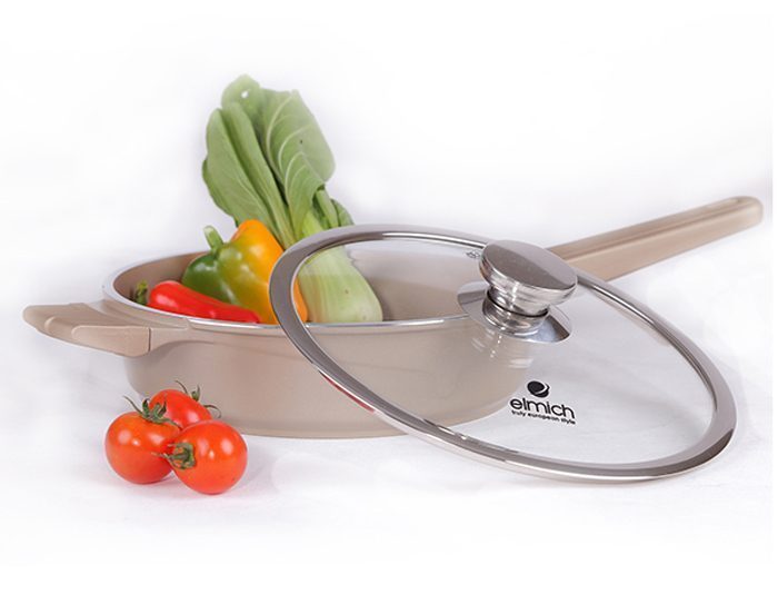 Chảo chống dính Elmich Vitaplus Perla EL0345 - 24cm - Hàng chính hãng