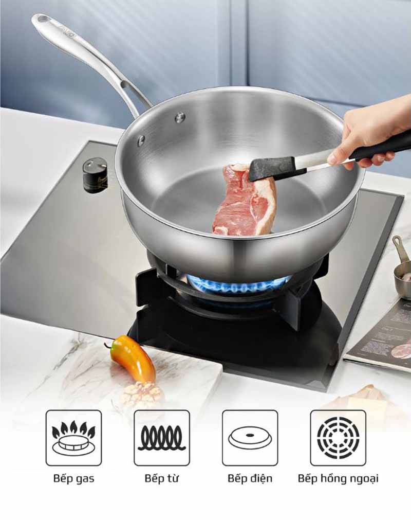 Nấu được trên mọi loại bếp