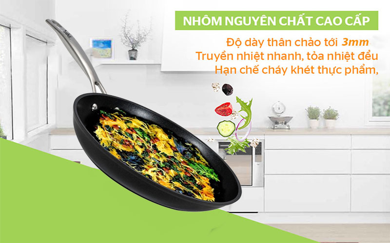 Chất liệu của Chảo chống dính Saiko SK4030