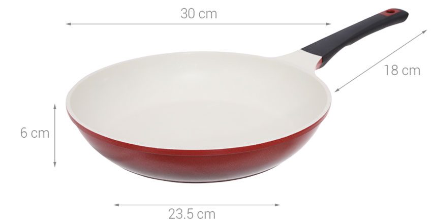 Chảo ceramic đáy từ Sunhouse CSMC30N - Hàng chính hãng