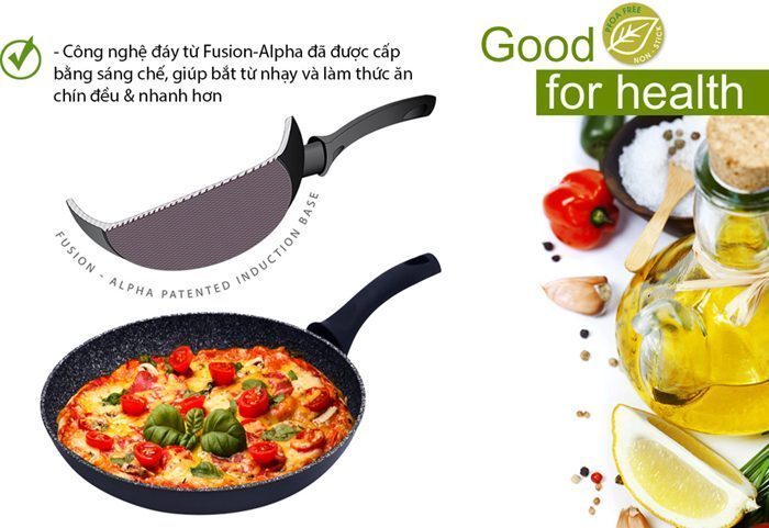 Chảo chống dính đáy từ Elmich Colosseum - 26cm  - Hàng chính hãng