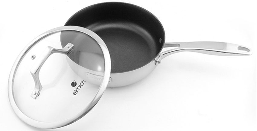 Chảo chống dính Inox 304 Potenza 26cm Elmich EL3258 - Hàng chính hãng