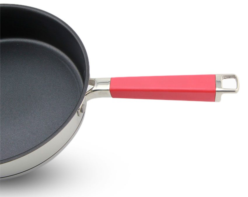 Chảo chống dính inox 304 Red Velvet 20cm Elmich EL3249 - Hàng chính hãng