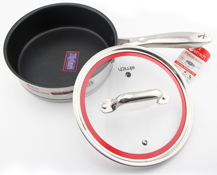 Chảo chống dính inox Praha 28cm Elmich EL3137 - Hàng chính hãng
