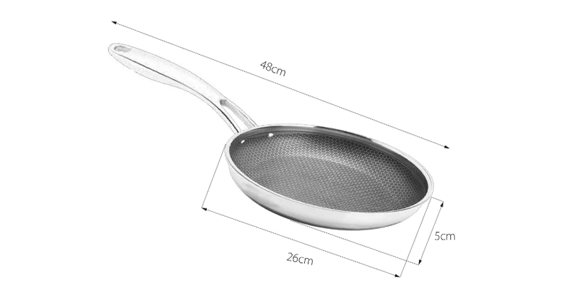 Kích thước của chảo chống dính KF - 265IHC