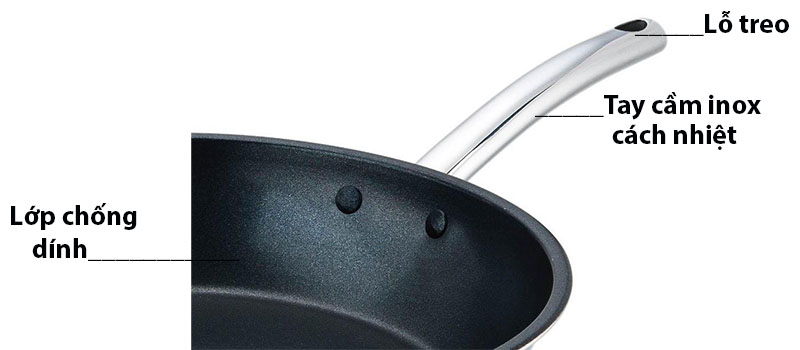 Chảo chống dính sâu lòng Arber AC24L - Hàng chính hãng