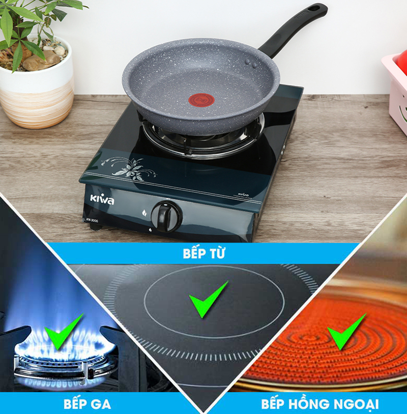 Chảo chiên chống dính Tefal 24cm G1340495 - Hàng chính hãng